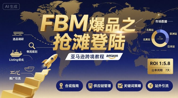FBM爆品之抢滩登陆-亚马逊跨境教程-千帆网赚