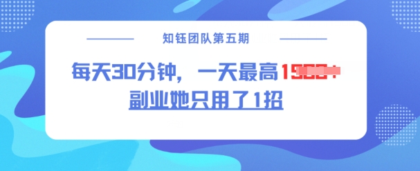 副业她只用了1招，每天30分钟，无脑二创，一天最高1.5k-千帆网赚