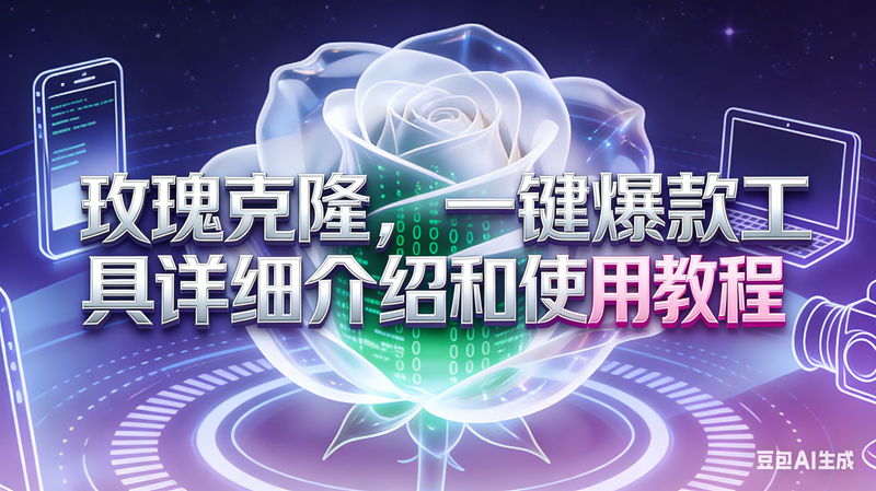 （16802期）玫瑰克隆工具，自媒体必备神器，一键爆款工具详细介绍和使用教程-千帆网赚