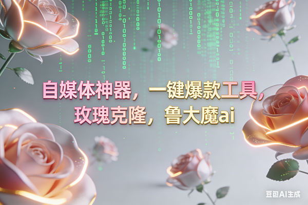 （16957期）ai鲁大魔，自媒体必备的软件，玫瑰克隆神器，一键爆款，详细教程-千帆网赚