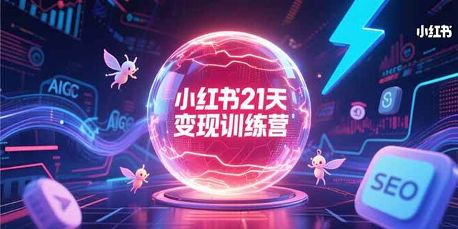 （15328期）小红书21天变现训练营，AIGC工具高效应用，SEO优化核心技巧-千帆网赚