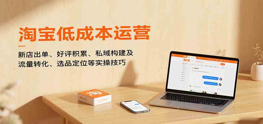 淘宝低成本运营，新店出单、好评积累、私域构建及流量转化、选品定位等实操技巧-千帆网赚