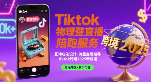 Tiktok物理整蛊直播陪跑服务-tiktok跨境2025-千帆网赚