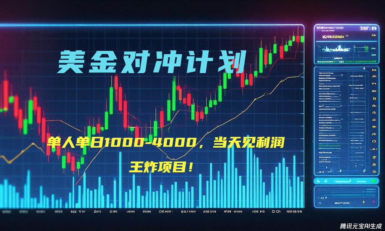 （15333期）2025年最暴力项目“美金先登计划”最新最强对冲战法，每日实际收益1K-4K-千帆网赚