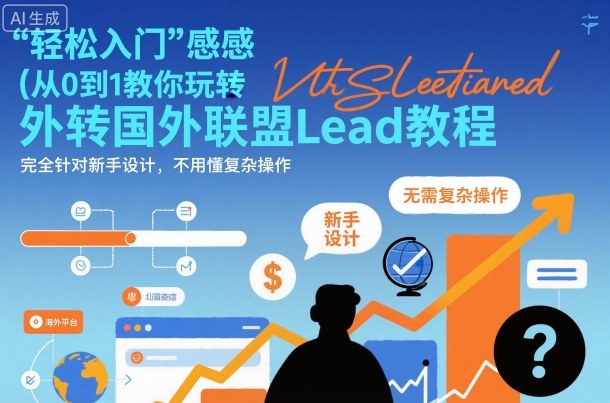 国外联盟賺美刀项目，从0到1教你玩转国外联盟Lead教程，纯新手可操作性100%-千帆网赚