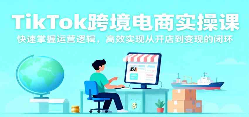 TikTok跨境电商实操课，快速掌握运营逻辑，高效实现从开店到变现的闭环-千帆网赚