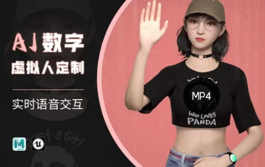 Ai数字人虚拟(智能体)实时语音交互特训营，​自行定制超写实角色AI数字人交互技术-千帆网赚