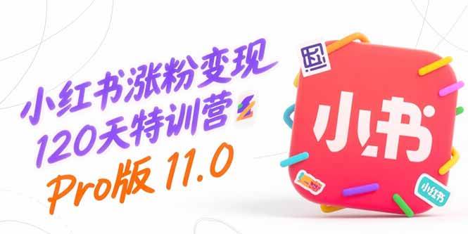 （15432期）小红书涨粉变现120天特训营Pro版11.0：从0到1掌握平台运营,内容制作和变现-千帆网赚