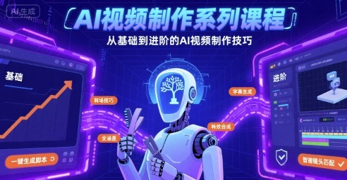 AI视频制作系列课程，从基础到进阶的AI视频制作技巧全涵盖-千帆网赚
