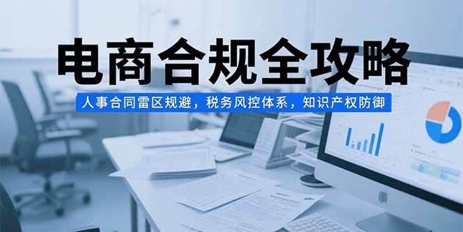 （15377期）电商合规全攻略，人事合同雷区规避，税务风控体系，知识产权防御-千帆网赚