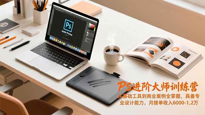 （16868期）PS进阶大师训练营，从基础工具到商业案例全掌握，具备专业设计能力，月接单收入6000-1.2万-千帆网赚