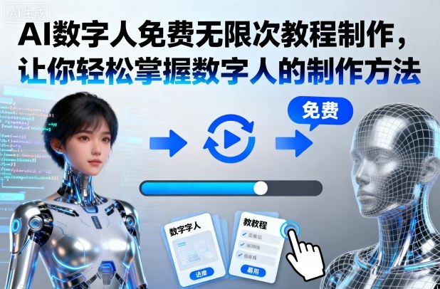 AI数字人免费无限次教程制作，让你轻松掌握数字人的制作方法-千帆网赚
