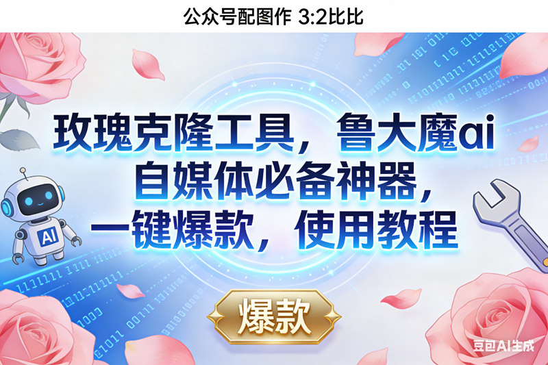（16847期）玫瑰克隆神器，鲁大魔ai，自媒体必备，一键爆款工具，详细介绍，和使用教程-千帆网赚