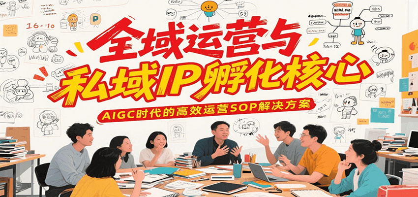 全域运营与私域IP孵化核心，AIGC时代的高效运营SOP解决方案-千帆网赚