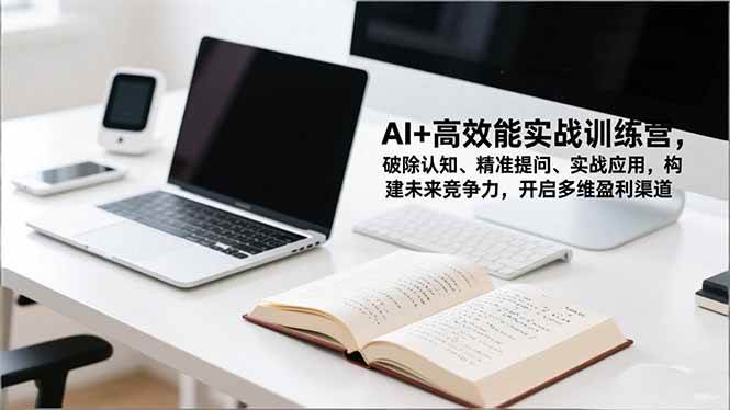 （16635期）AI+高效能实战训练营，破除认知、精准提问、实战应用，构建未来竞争力，开启多维盈利渠道-千帆网赚