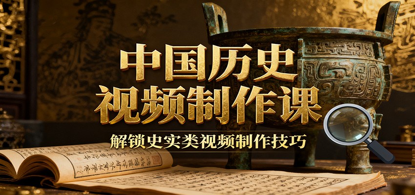 中国历史视频制作课：疆域地图集+参考文案+练习素材，解锁史实类视频制作技巧-千帆网赚